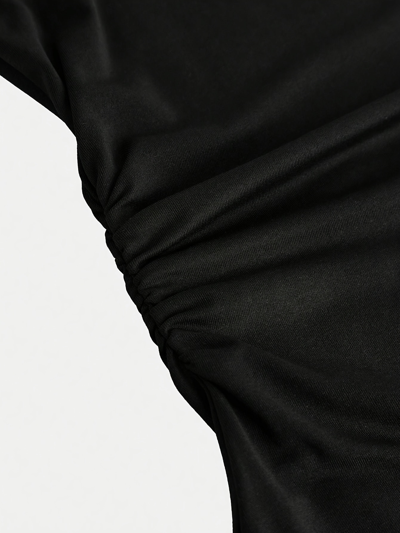 A Stylish Black Spaghetti Strap Dress for Teenage Girls Paired with a Short Black Bell-Sleeve Jacket, Perfect for Parties, Dates, And Other Occasions, Showcasing Feminine Charm, for Outdoor, For Teenager, For Teenager - Image 5