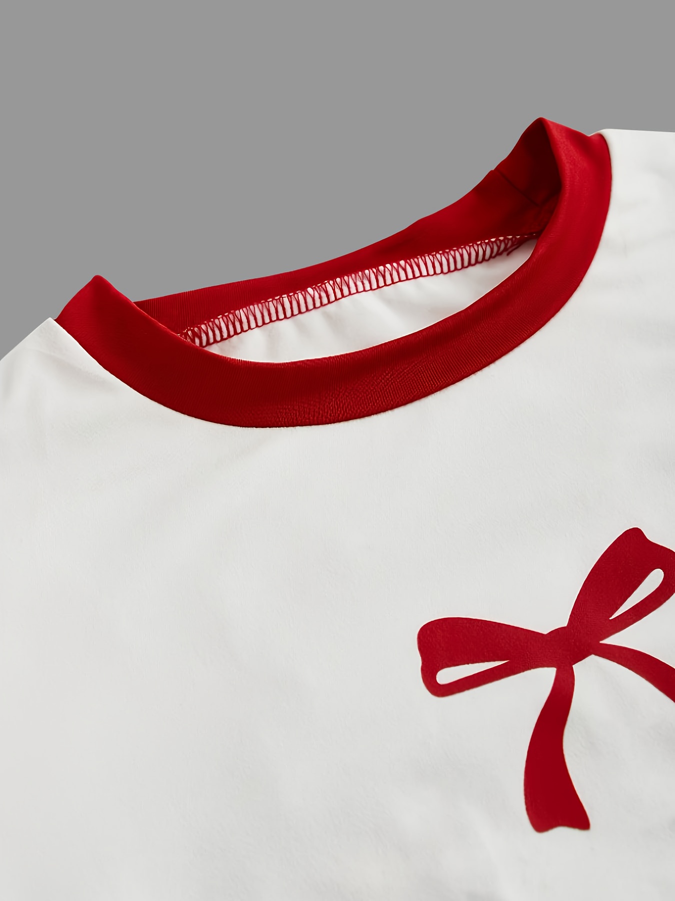 New Spring And Autumn Fashion for Girls, Featuring a Cute And Versatile Design with an Artistic Flair. The Long-Sleeved Round-Neck Top Is Adorned with a Delicate Bow And Comes with Matching Versatile Pants, Perfect for Picnics, Spring Outings - Image 5