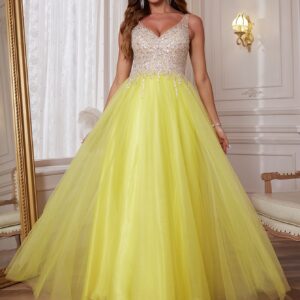 Tulle Homecoming Dresses Long Luxury Hand Beading Prom Dresses Long For Teens A-line Formal Evening Gowns For Women