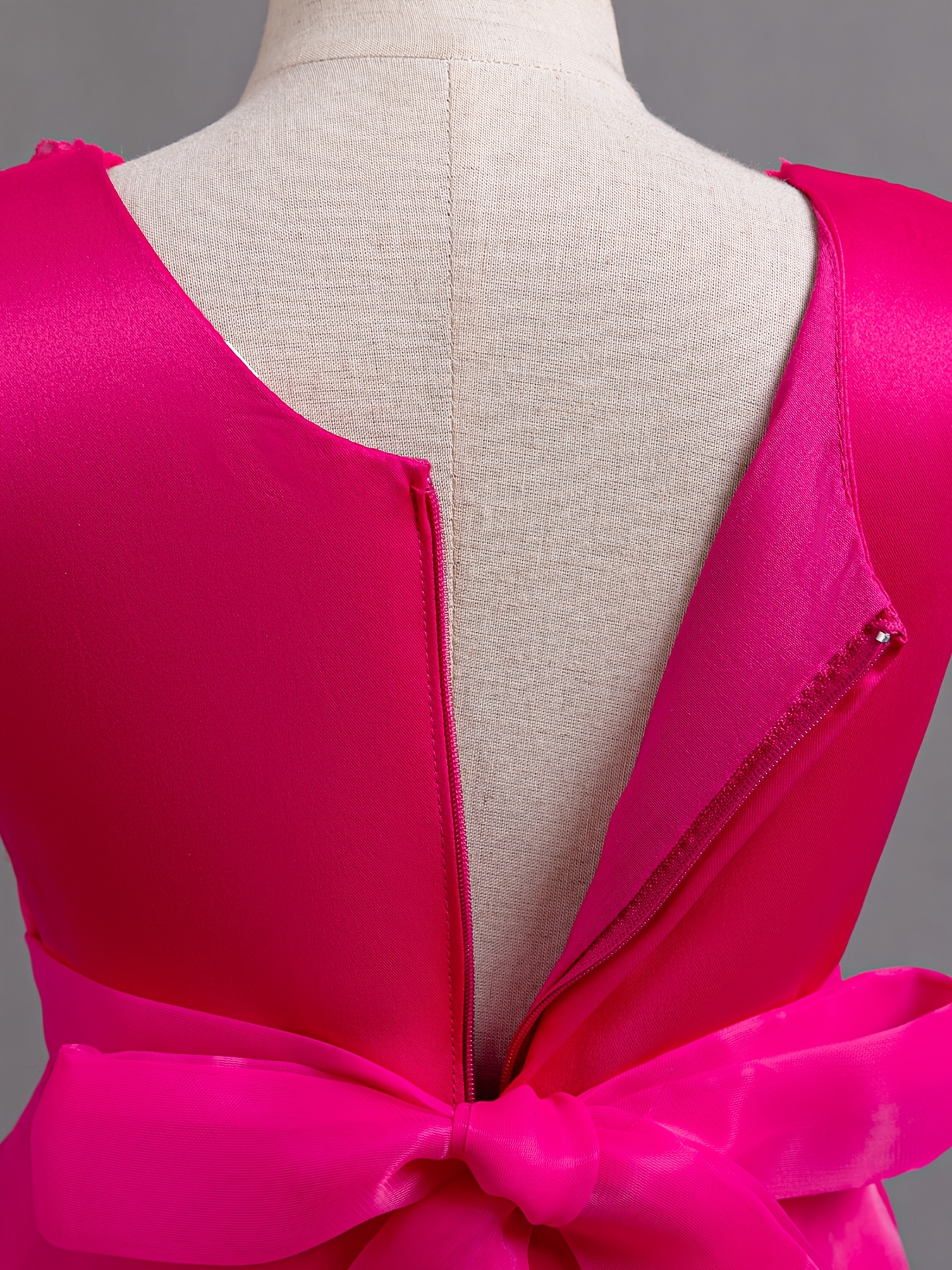 New High-End Girls' Princess Gown: Single-piece Sleeveless 3D Rose Embroidery Top + Full-skirt Organza Ball Gown with 3D Floral Accents. Elegant, Stylish, Sweetideal for Wedding Flower Girls, Birthday Parties, Festivals. - Image 10