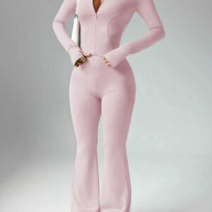 Set of 2 Women'S Fitted Outfits, Casual Sportswear Ensemble, Stylish Solid Color Design for Athletic Training, Women'S Clothing