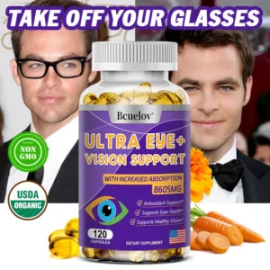 Advanced Eye Vitamin Supplement for Macular Health and Dry Eyes - Supports Eye Strain, Stress, Night Vision