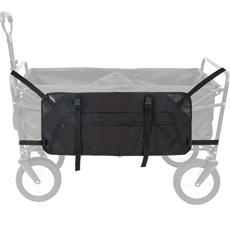 Folding Wagon Side Bag, 900D Oxford Storage Bag with Mesh Bag, Used for Folding Wagon, Garden Cart Accessory Bag, Used for Camping Garden Cart Side Storage Bag - Image 5
