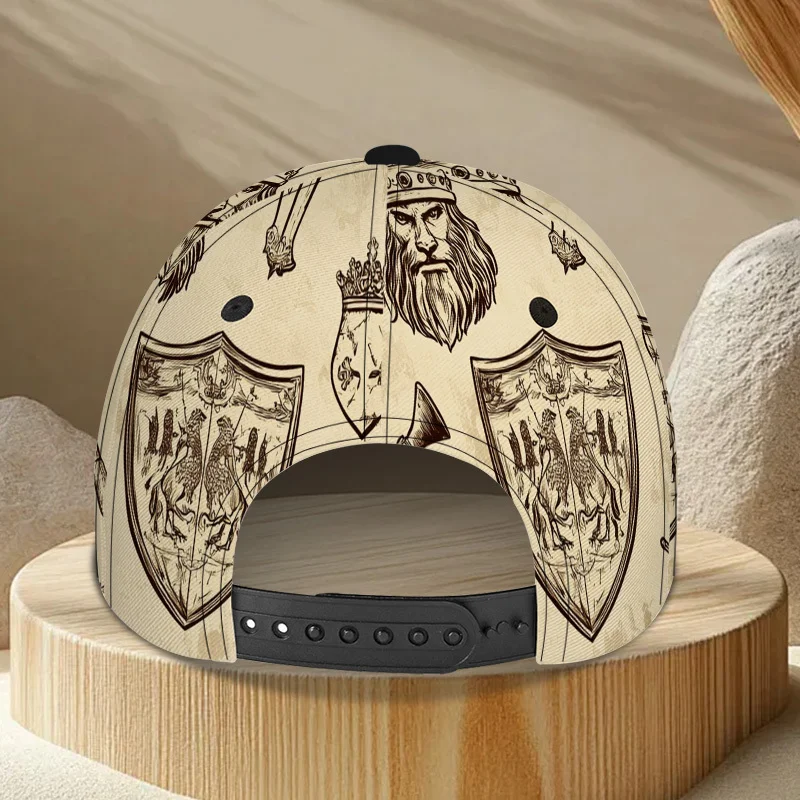 1pc of Medieval Shield And Weapon Design Baseball Cap - a Fashionable Adjustabl… - Image 14