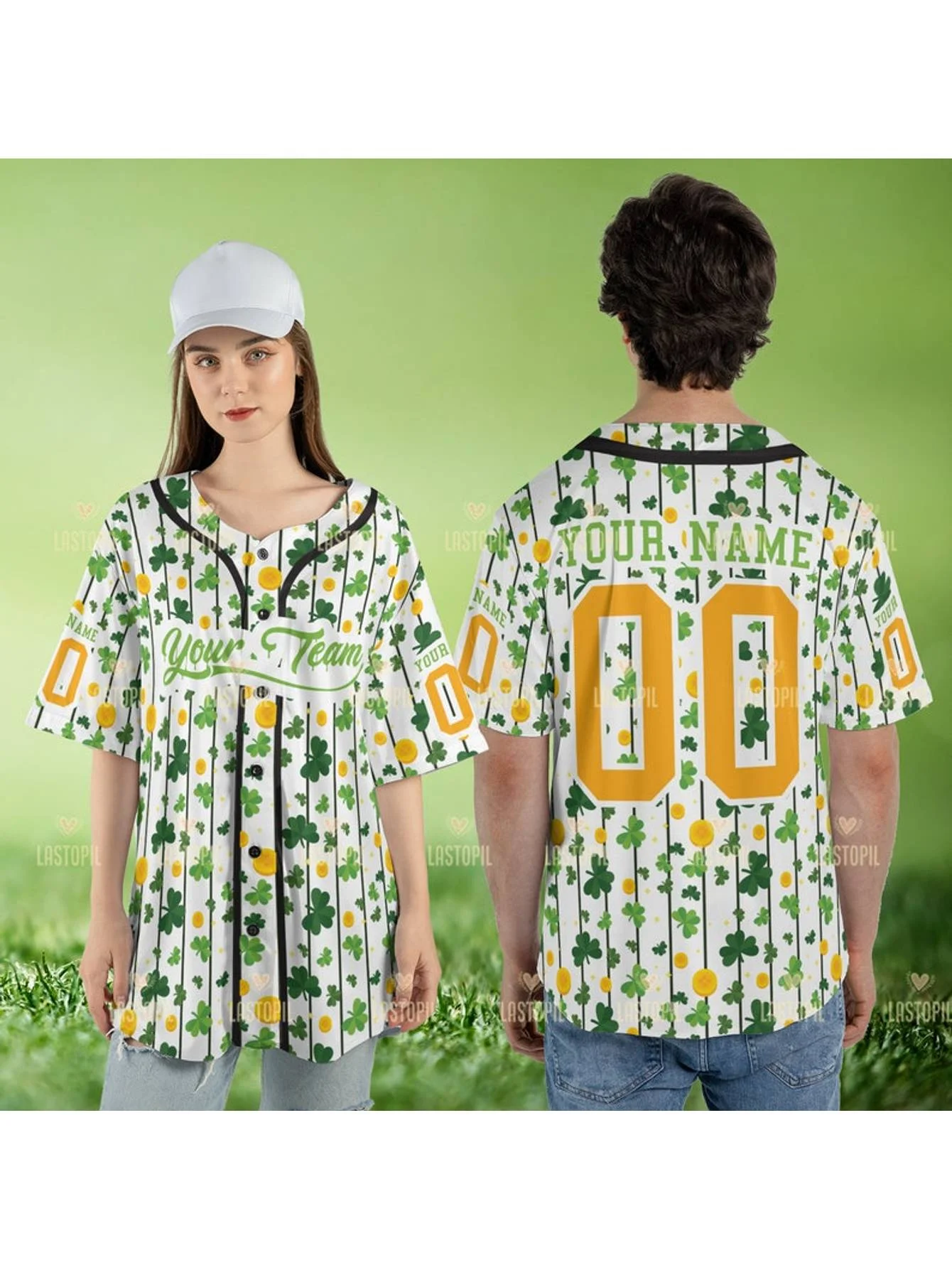 High-Quality Baseball Jersey Personalized St Patrick's Day Baseball Jersey Baseball Team Shirt Baseball Kid Shirt Gift For Baseball Player Shamrock Lucky Shirt - Image 17