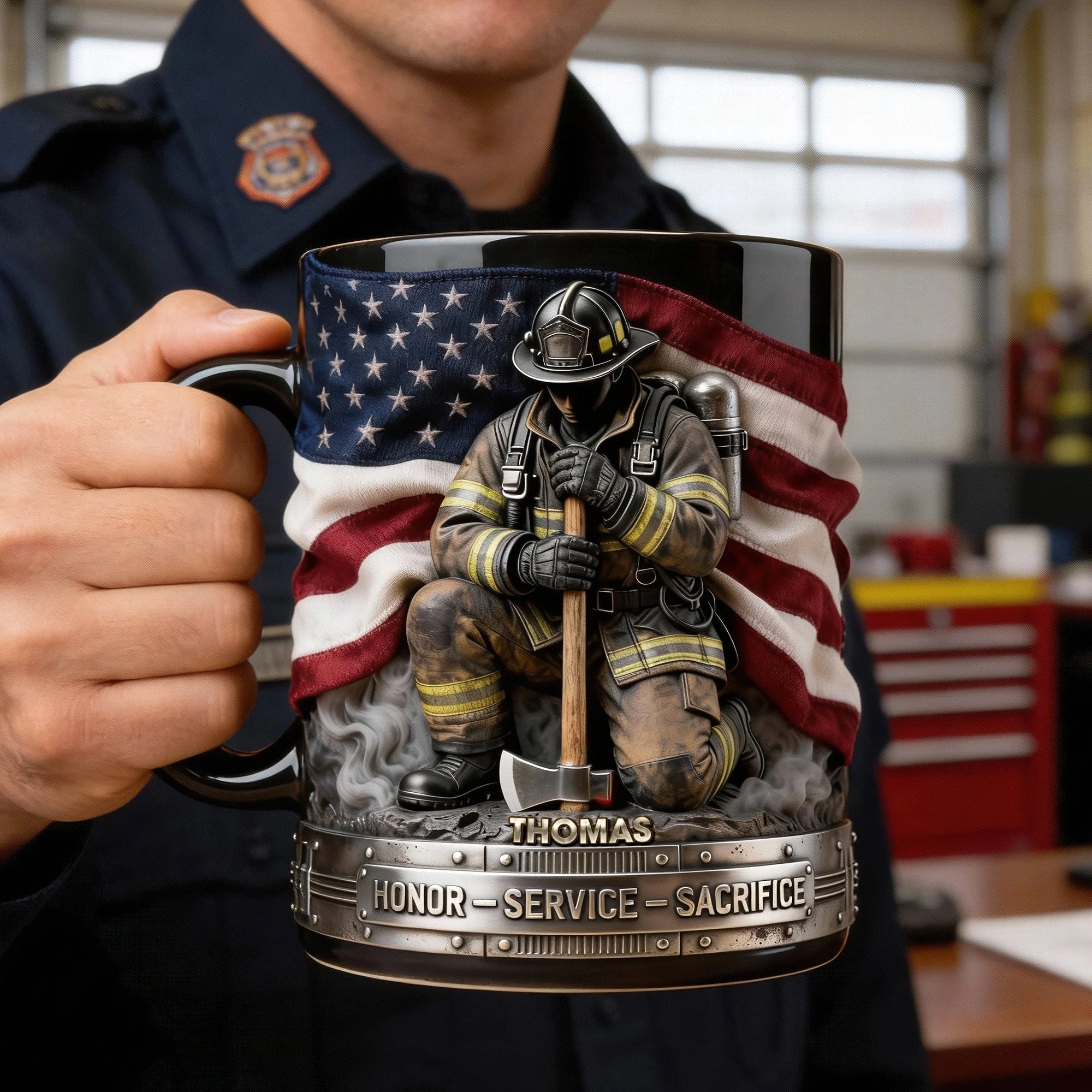 Firefighter Pride Coffee Mug – Personalized Gifts For Firefighter 04toqn251225 - Image 2