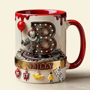 Monstrous Alphabet Initial Letters Accent Mug - Personalized Gifts 02qhti090126