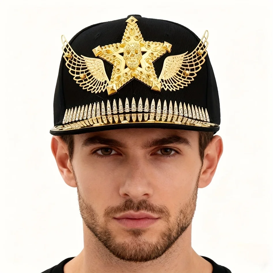 New Hip-Hop Punk Studded Baseball Cap for Street Dance, Suitable for Both Men And Women - Image 6