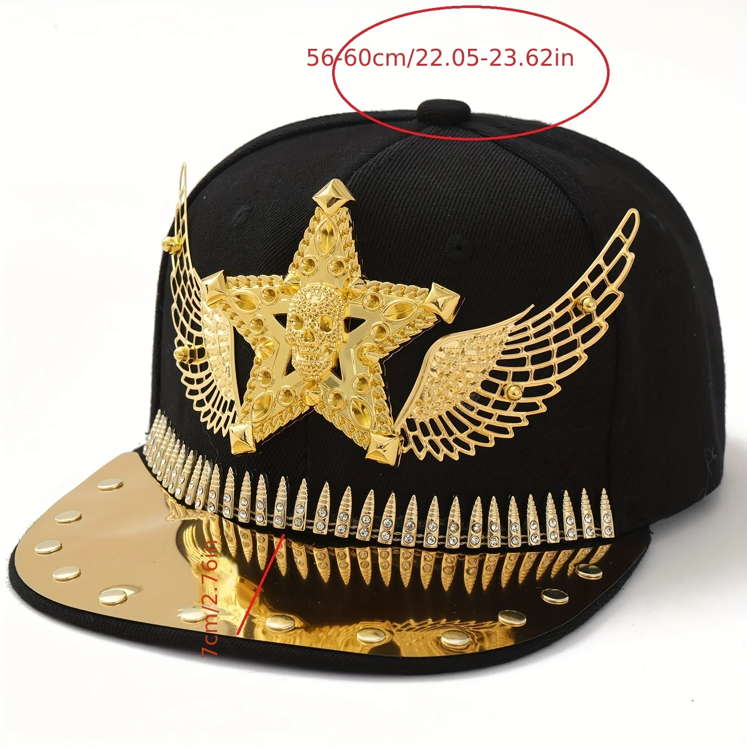 New Hip-Hop Punk Studded Baseball Cap for Street Dance, Suitable for Both Men And Women - Image 7