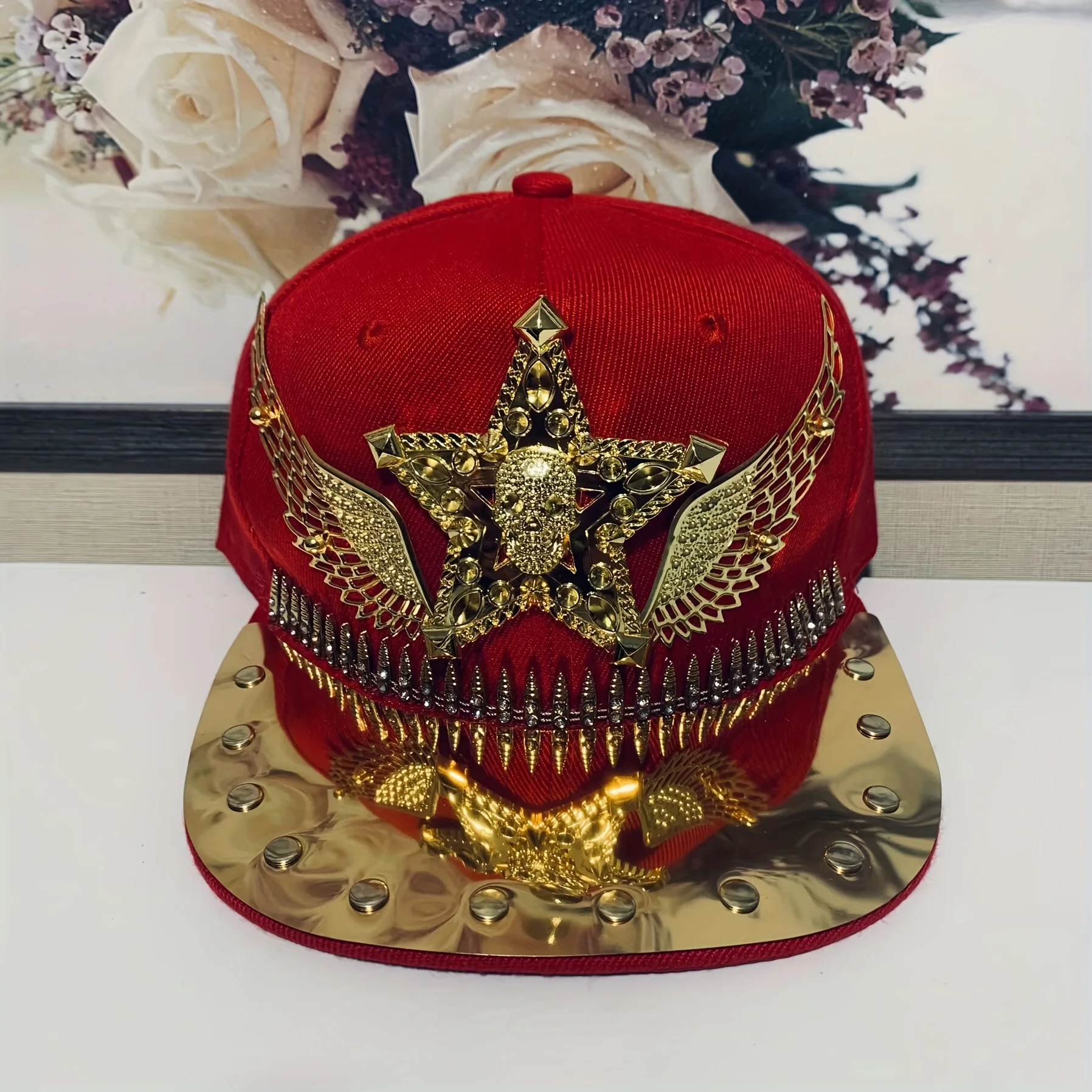 New Hip-Hop Punk Studded Baseball Cap for Street Dance, Suitable for Both Men And Women - Image 48