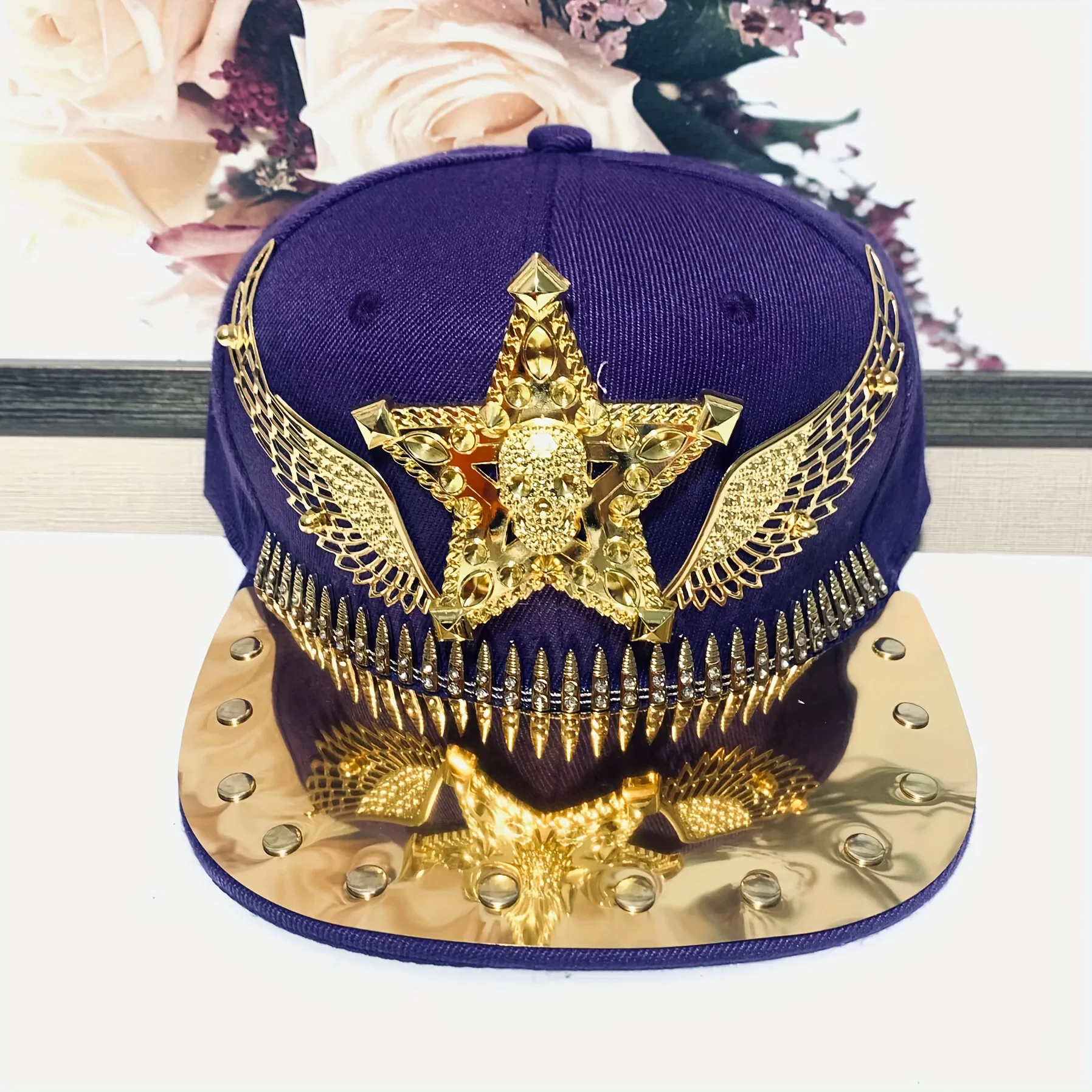 New Hip-Hop Punk Studded Baseball Cap for Street Dance, Suitable for Both Men And Women - Image 55