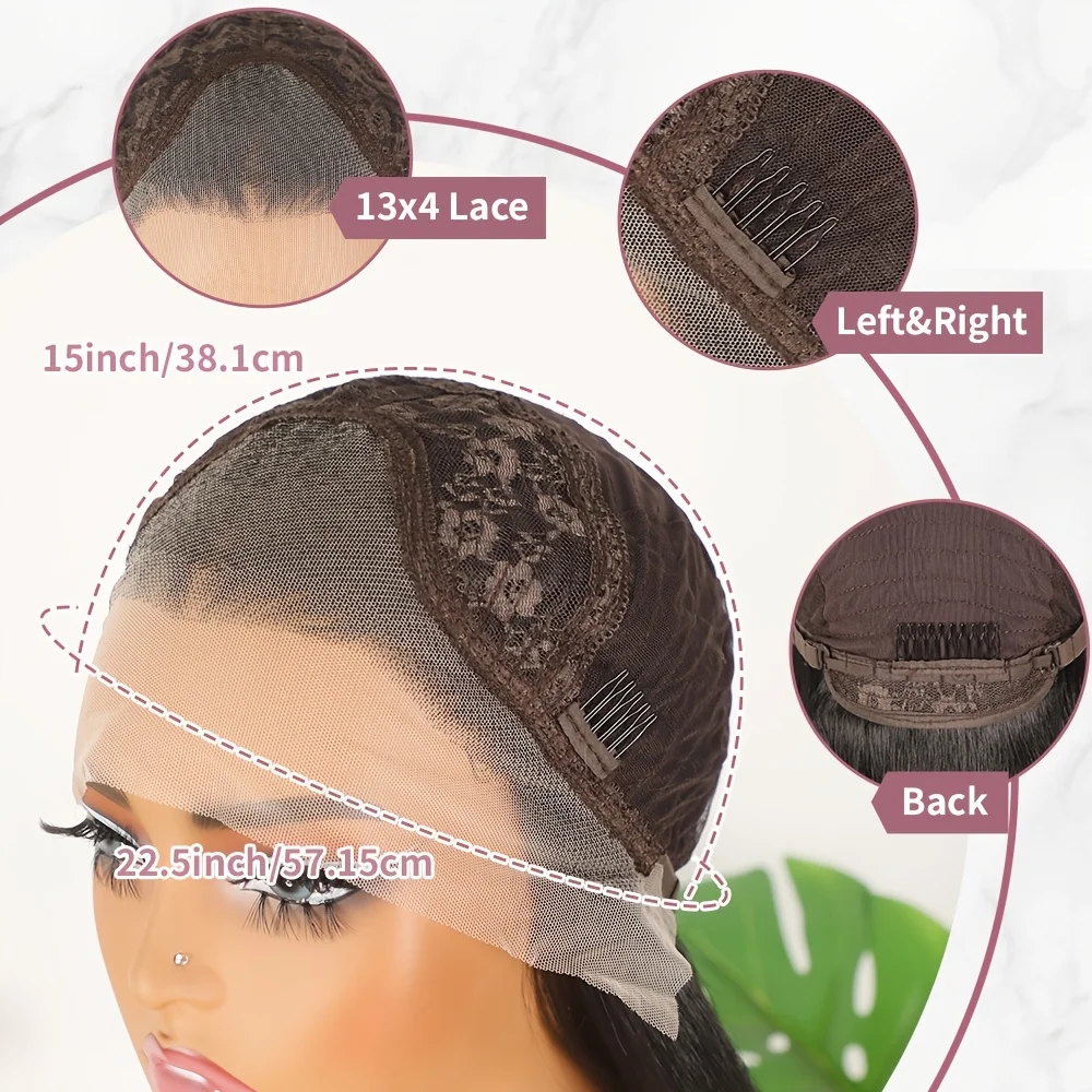 24 Inch Long Loose Curly Wave Frontal Wig Glueless 13x4 Free Part Lace - Pre Plucked Natural Black Hair System with Heat Resistant Fibers, 180% Density for African Women, Daily & Party Wear - Image 24