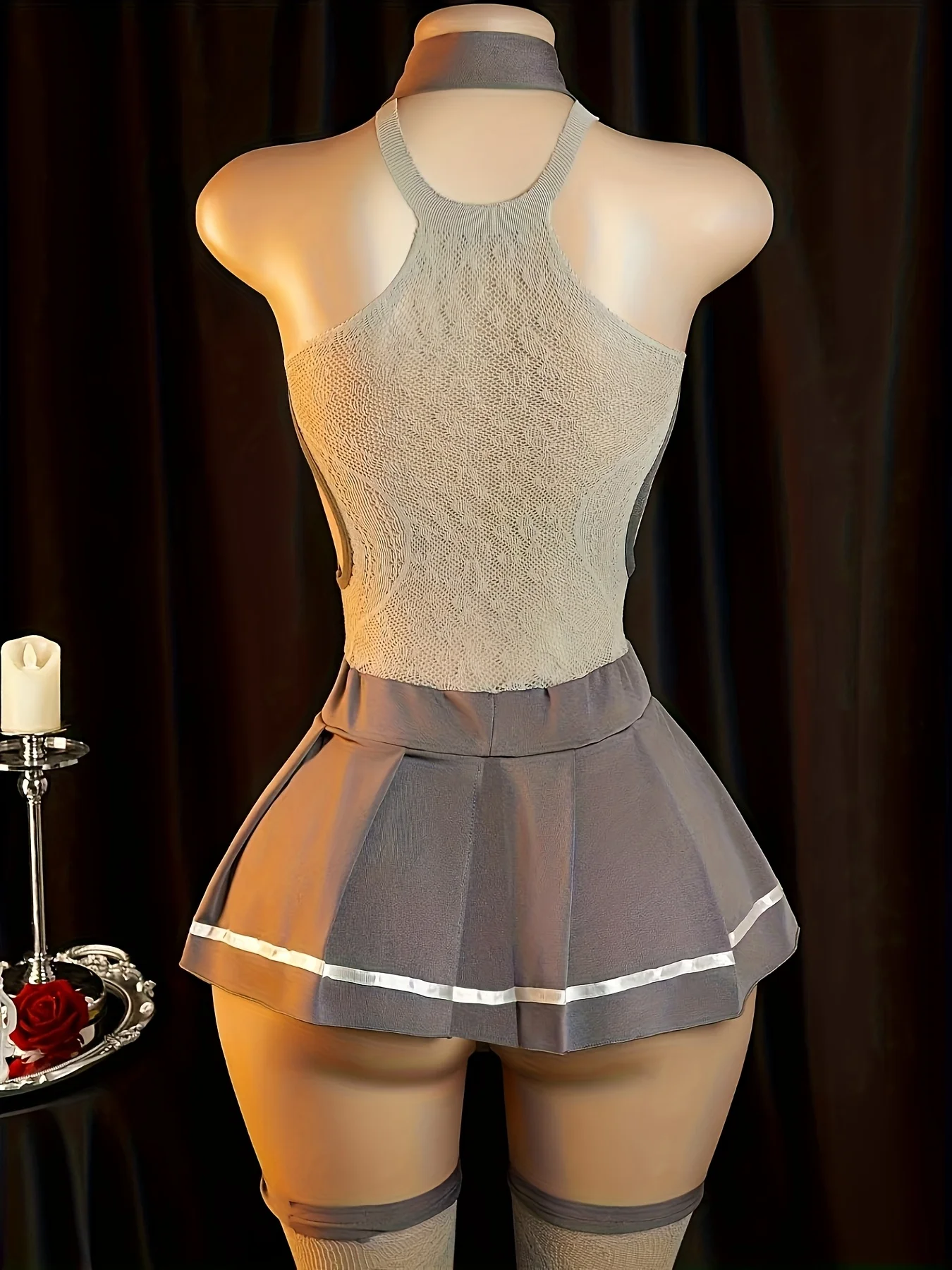 Sexy Lingerie, Seductive Uniform Dress, Including: Dress+pants+tie+stockings, Women's Dress and Sexy Lingerie Set - Image 19