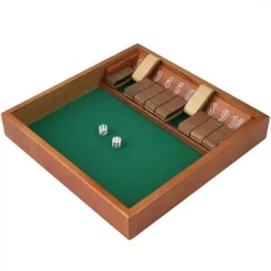 10-Number Wooden Dice Challenge Game – Classic Tabletop Game for Adults, Family & Party Fun, Indoor & Outdoor Entertainment, Perfect Valentine’s Day, Presidents’ Day, or Early Spring Gift