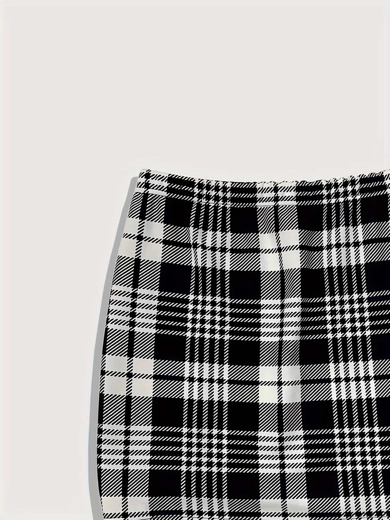 Plaid Print Split Hem Skirt 2pcs, Y2K Mini Bodycon A-Line Skirt for Spring & Summer, Women's Clothing - Image 22