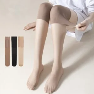 10 pairs of Summer Socks | Air-Conditioned Knee Pads, Long Stockings, Any Cut, Non-Slip, Non-Removable, Beautiful Leg Socks, Sexy High Knee Stockings, Solid Color, Hand Wash