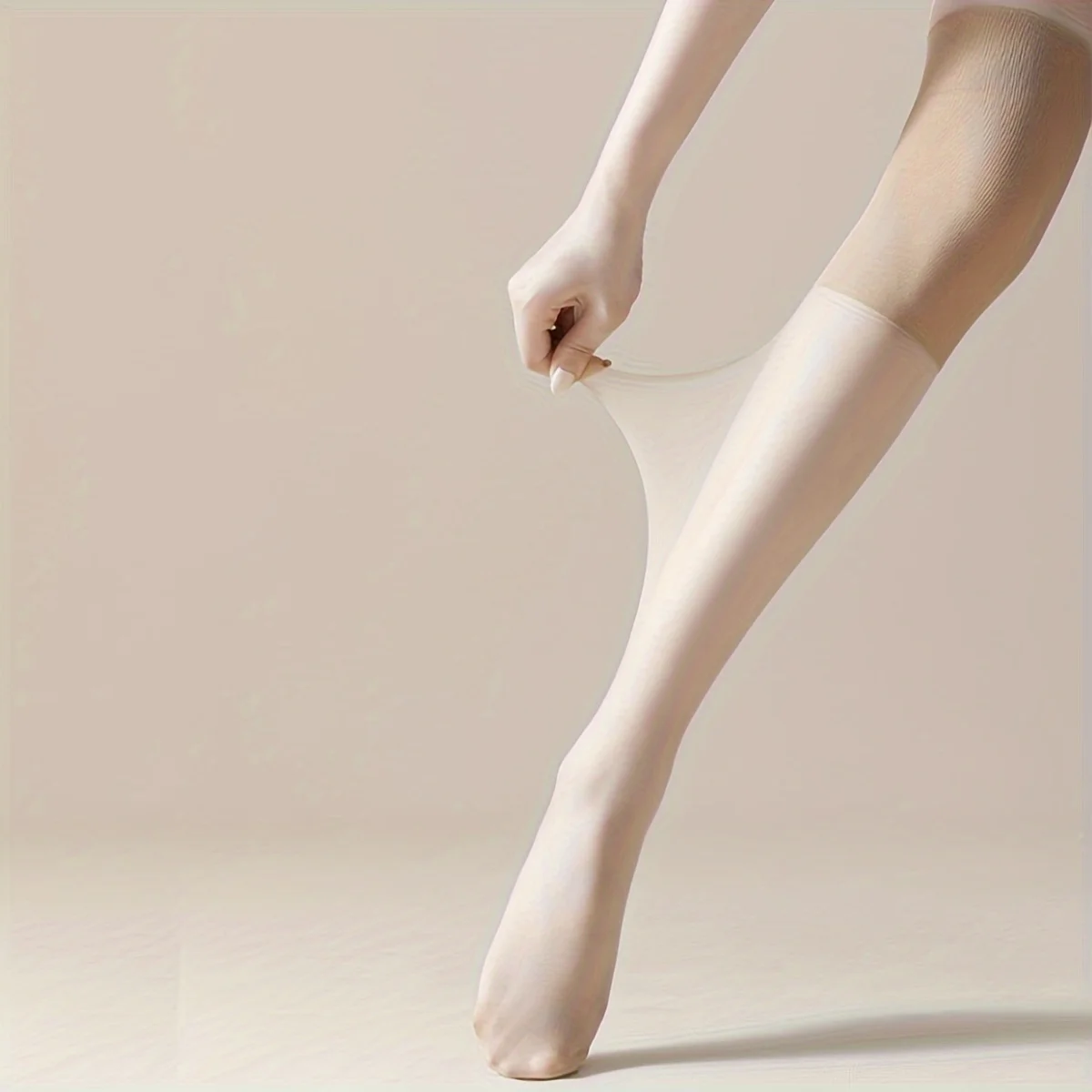 10 pairs of Summer Socks | Air-Conditioned Knee Pads, Long Stockings, Any Cut, Non-Slip, Non-Removable, Beautiful Leg Socks, Sexy High Knee Stockings, Solid Color, Hand Wash - Image 2