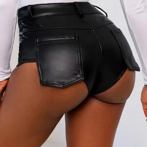 Women's Stretchy Retro Versatile Casual Fashionable Sexy Low-waist Pocket Durable Multi-functional Tight-coated Denim Ultra-short Pants Street Trendy Style