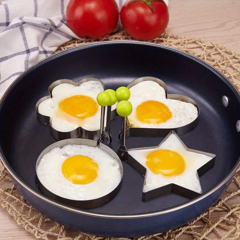 1/4pcs, Egg Mold, Egg Ring Molds, Fried Egg Mold, DIY Fried Egg Mold, Creative… - Image 17
