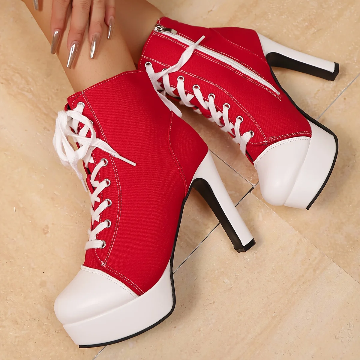 Women'S Chunky Platform Ankle Boots - High Quality Winter Boots with Thick Plat…