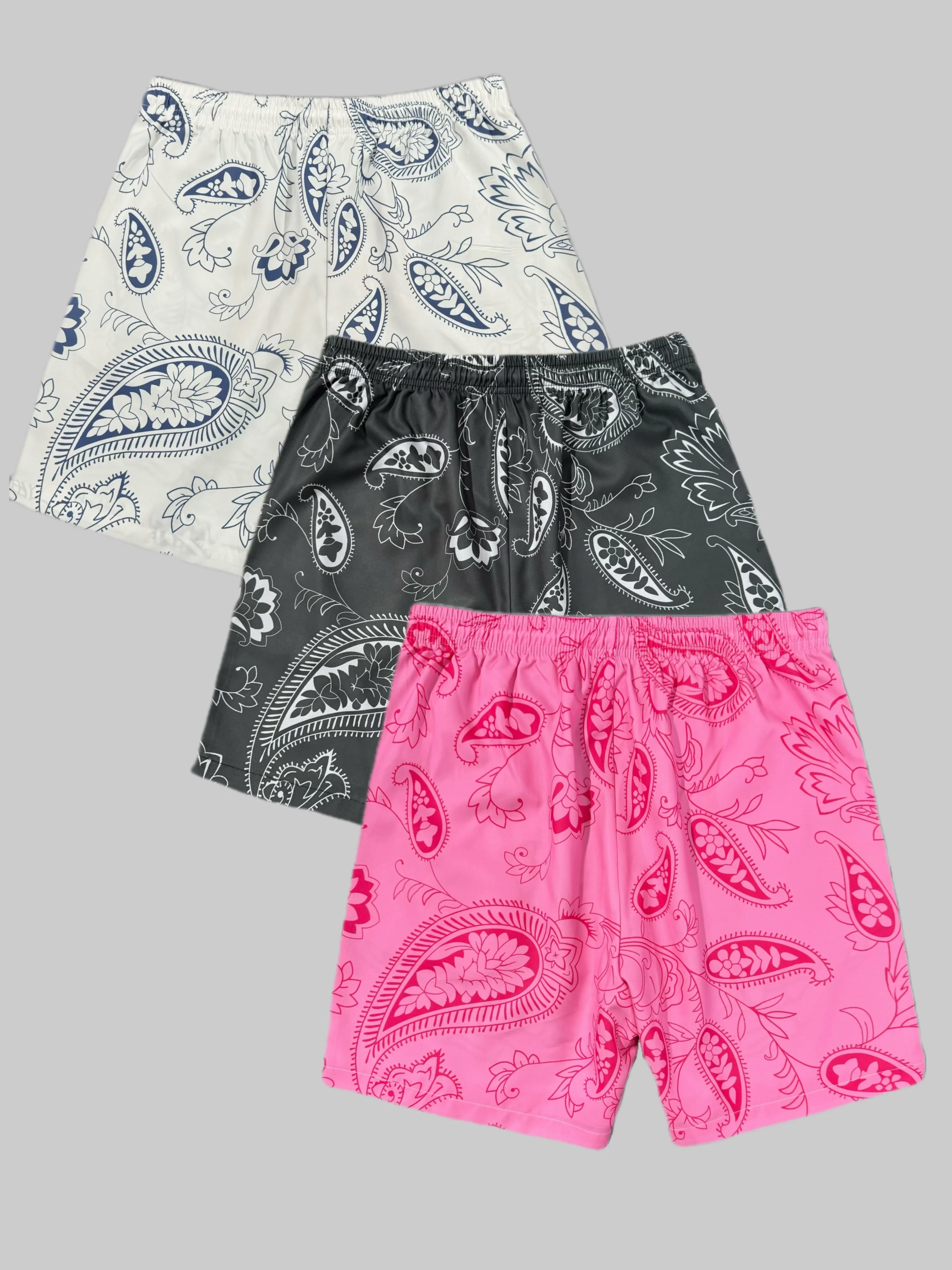New Summer • Men's Print Three-Piece Set • Cool 150G Casual Beach Shorts - Image 2