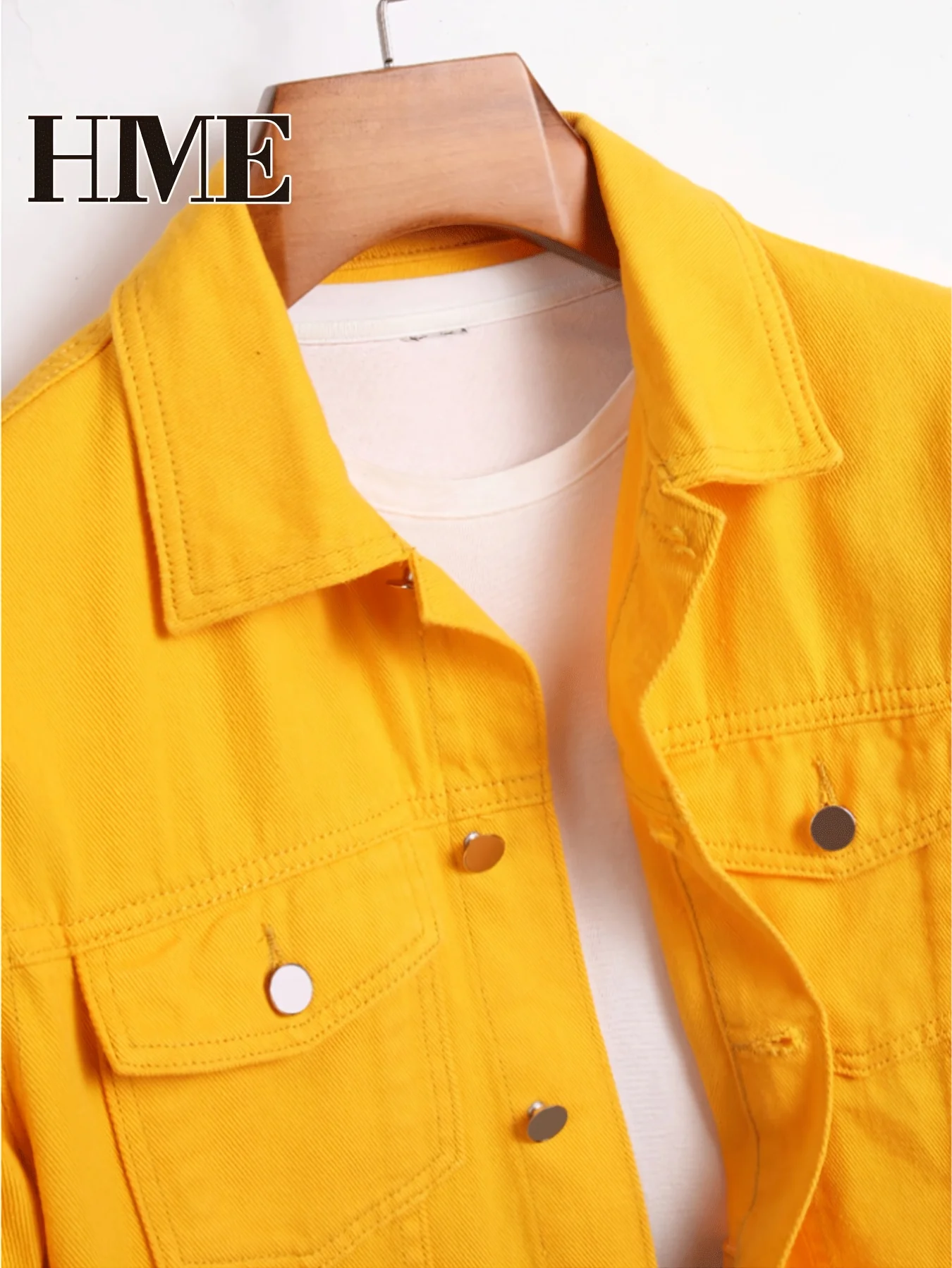 HME Men's Autumn New Trendy Style Denim Jacket - Street Hip-hop Street Scene. B… - Image 3