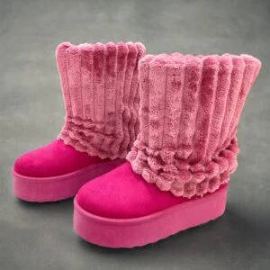 Women'S Snow Boots Made from Authentic Suede Leather