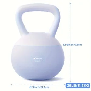 MERACH Soft Kettlebell Features a Non-Slip Wide-Grip Handle And a Soft Cushioned Horizontal Base, Filled with Fine Mineral Sand, Making It a Top Choice for Safe Strength Training