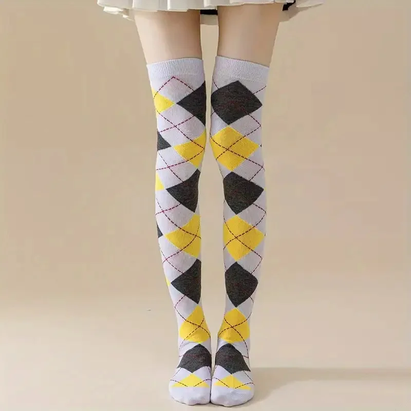 5 Pairs Women'S Over-the-Knee Compression Socks - Long Tube High-Calf Stretchy Dance Party Socks with Arch Support, Multi-Color Options (/Purple/Red) for Cosplay, Themed Events & Casual Attire - Durable Comfortable Casual & Formal Socks - Image 15