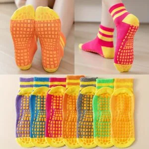 7 Pairs Women'S Breathable Mesh Floor Socks | Anti-slip, Suitable for Indoor Outdoor Activities, Solid Color