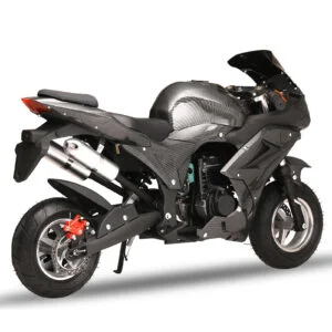 49cc 4 Stroke Pocket Rocket Motorbike | Mini Metal Motorbike with Front and Rear Disc Brakes, Racing Top Speed 20MPH