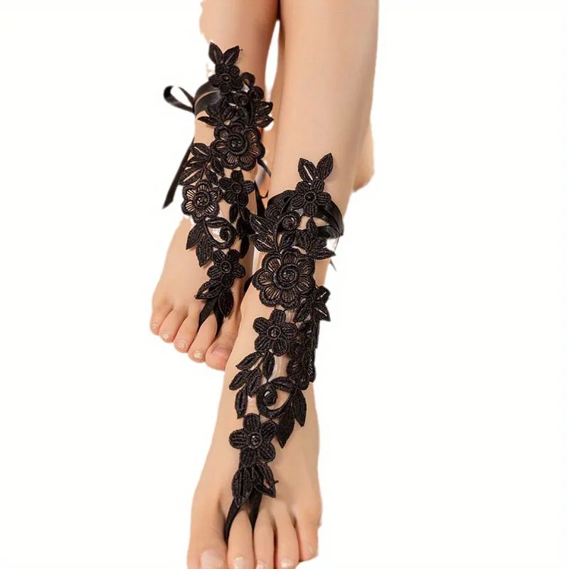Erotic underwear, sexy lace stockings, accessories, cut-out leg rings, jade foo… - Image 69