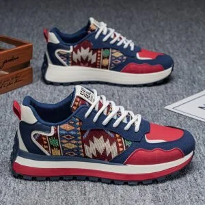 1 Pair Men'S Fashion Casual Sneakers - Non-Slip Durable, Breathable Fabric Lining, Perfect for Indoor, Vacation & Leisure Wear | Sporty Casual Shoes with Secure Fit Design, Low-Top Lace-Up Design, All-Season Comfort, Indoor Footwear, Stylish Footwear, Comfortable Fit, Versatile Footwear, Active Lifestyle, Sporty Style, Lightweight Construction, Versatile Footwear, Urban Commuters