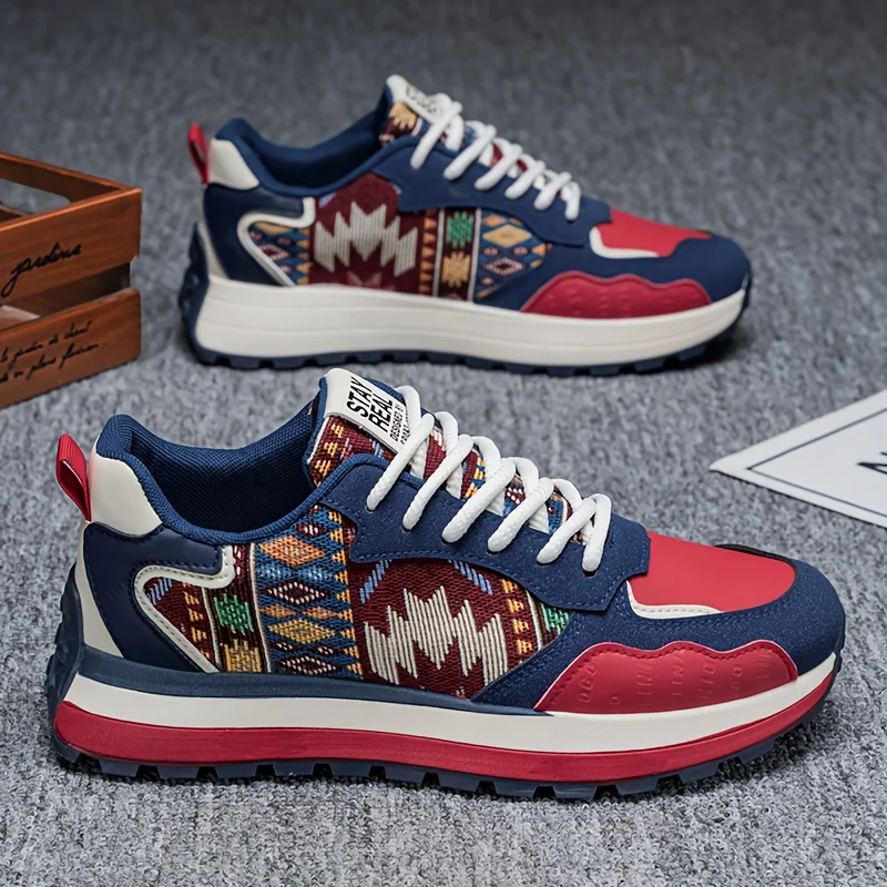 1 Pair Men'S Fashion Casual Sneakers - Non-Slip Durable, Breathable Fabric Lini…
