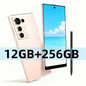 S25 Ultra 2026 Unlocked Smartphone - 6.8-inch HD Display, 12GB RAM + 256GB Storage | Supports 256GB Storage Expansion, Face Recognition, 13MP + 50MP Dual Cameras, Includes: Stylus Pen, Headphones, Phone Case, Data Cable, Screen Protector, Built-in GPS, Smooth Android Operating System