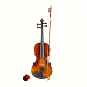 New • 3/4 Acoustic Violin Case • Bow • Natural