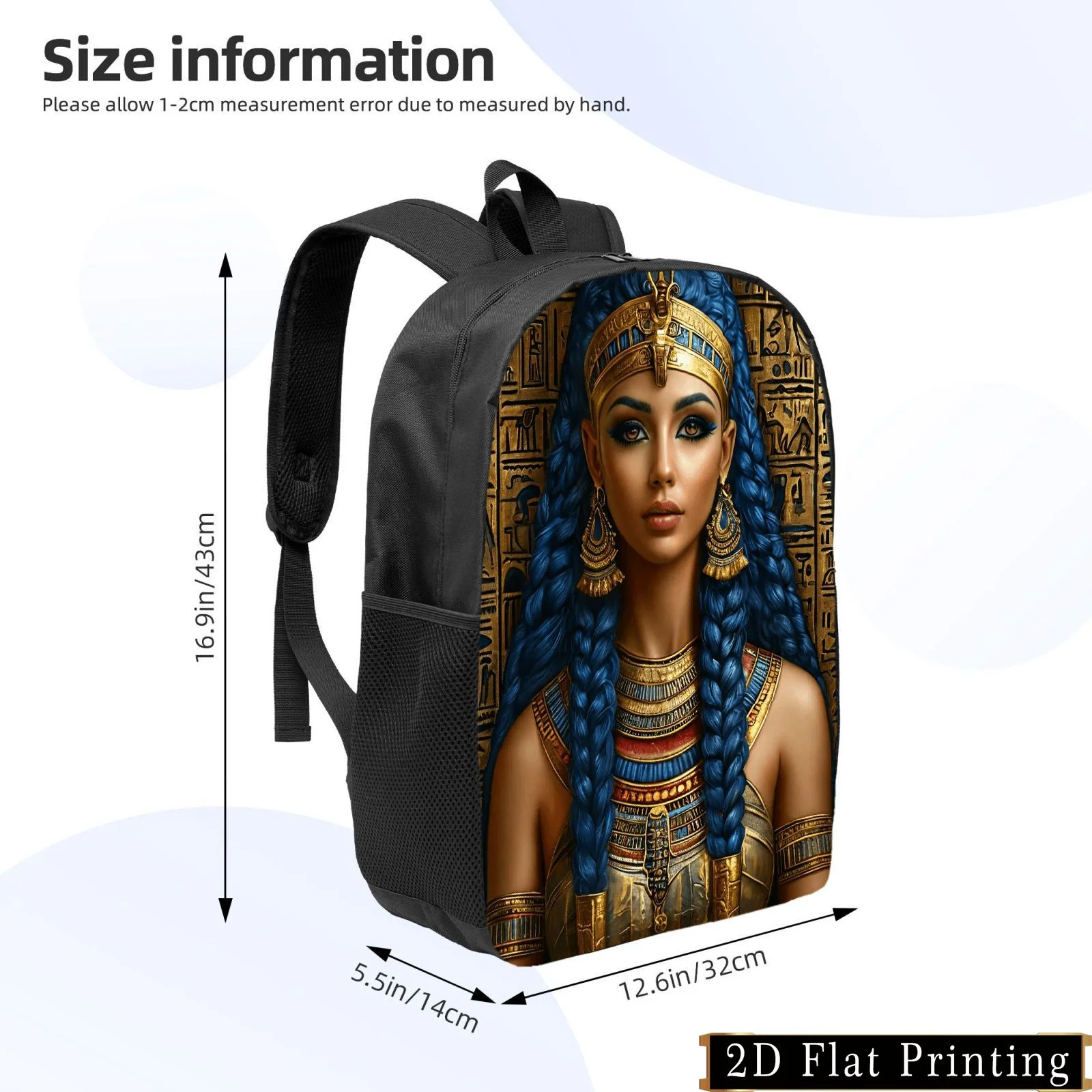 Fashionable Egyptian-Inspired Backpack | Lightweight, Large Capacity, Adjustabl… - Image 2