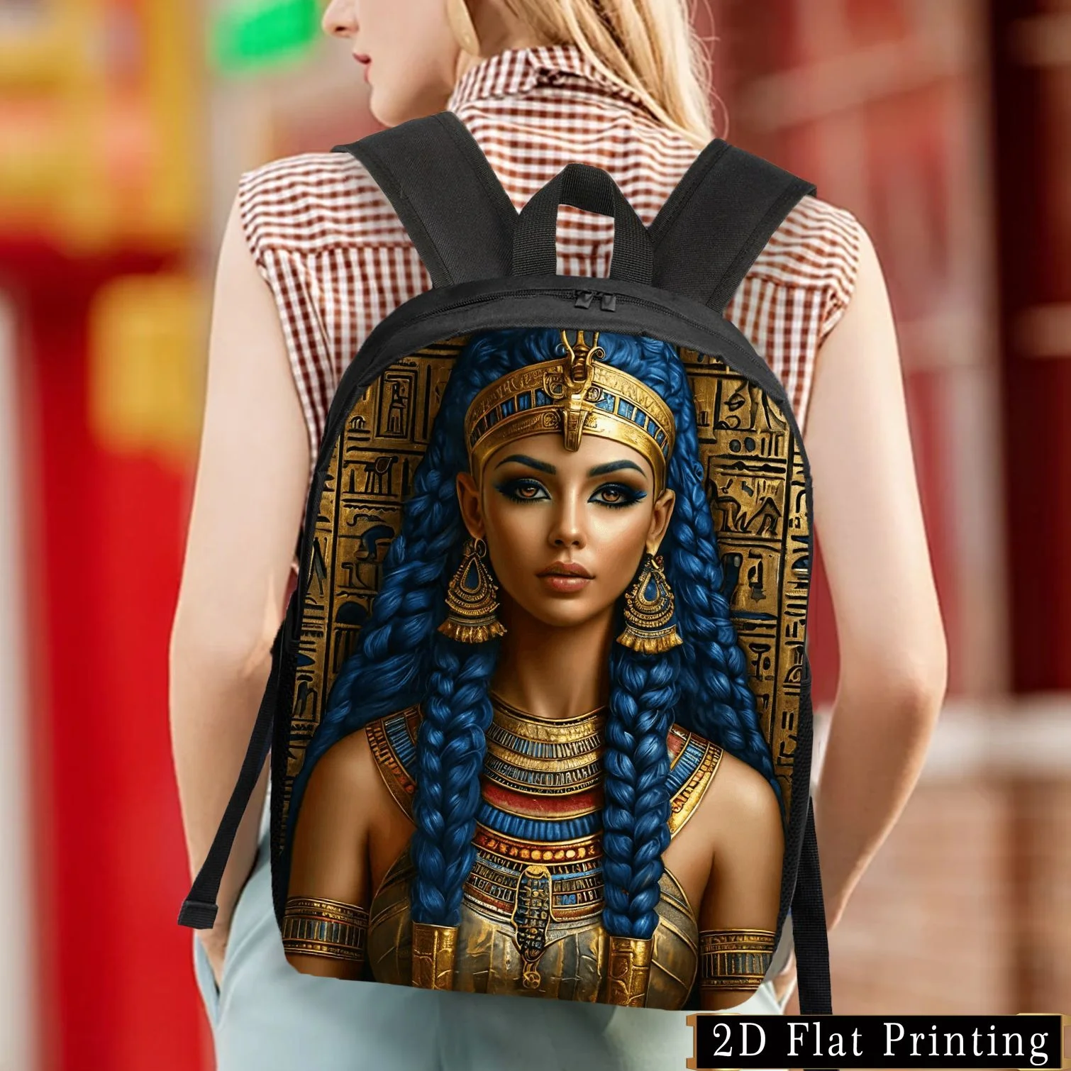 Fashionable Egyptian-Inspired Backpack | Lightweight, Large Capacity, Adjustabl… - Image 5