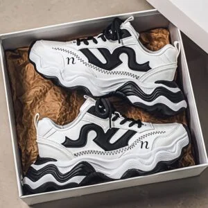 2025 New Low Top Trendy Men'S Platform Casual Shoes | Versatile Derby Shoes, Anti-Slip Durable Cushioned, Retro Streetwear Chunky Design, White Sneakers, Upper, Rubber Sole, Fabric