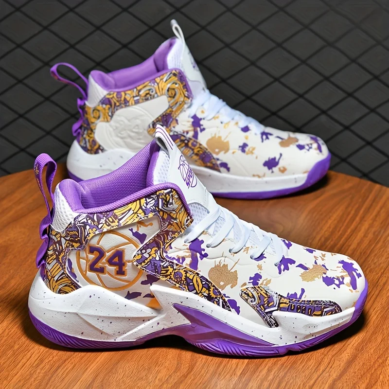 Men'S High-Top Basketball Shoes - Non-Slip Durable Lace-Up Design with All-Seas… - Image 8