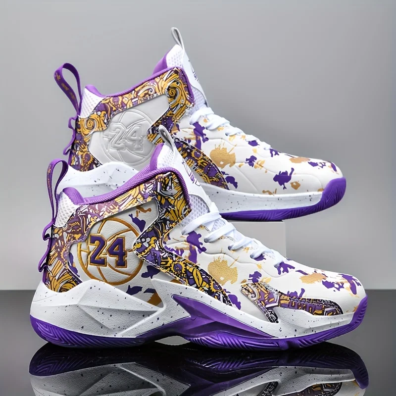 Men'S High-Top Basketball Shoes - Non-Slip Durable Lace-Up Design with All-Seas… - Image 14