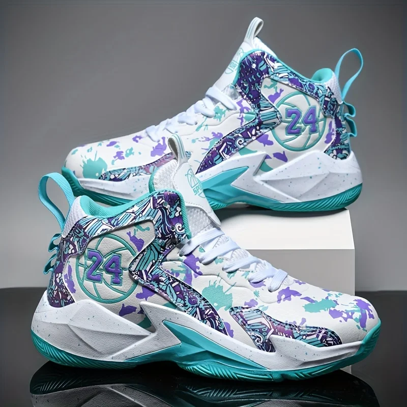 Men'S High-Top Basketball Shoes - Non-Slip Durable Lace-Up Design with All-Seas… - Image 16