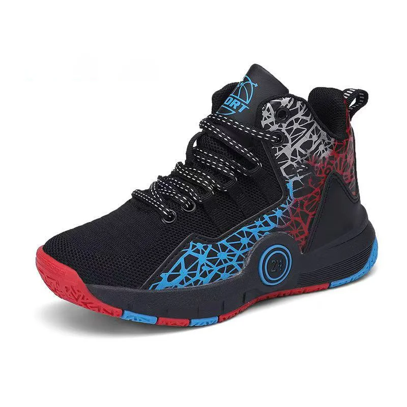 Men's High-Top Basketball Shoes - Breathable Knit Sneakers with Enhanced Ankle… - Image 11
