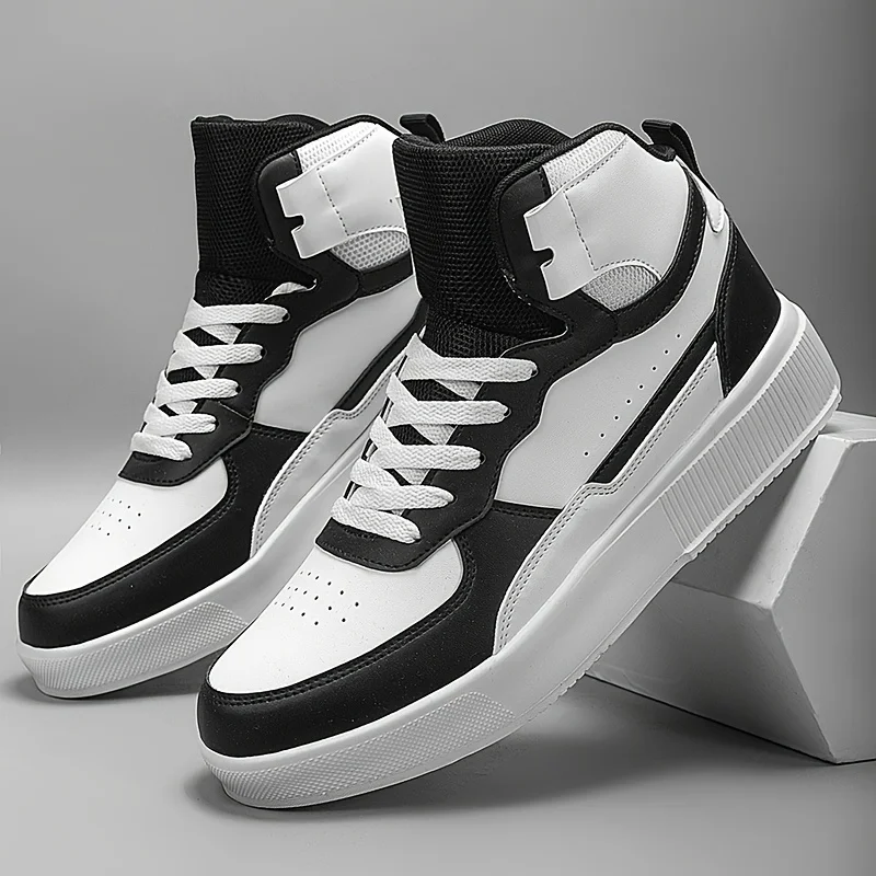 Men'S Casual Sneakers, High-Top Flat Shoes, Outdoor Boots for All Seasons, Men'…