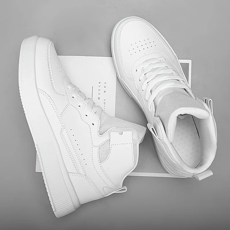 Men'S Casual Sneakers, High-Top Flat Shoes, Outdoor Boots for All Seasons, Men'… - Image 12