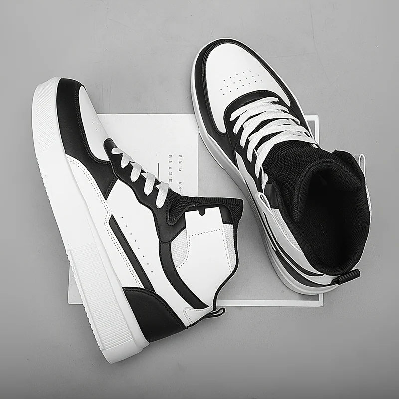 Men'S Casual Sneakers, High-Top Flat Shoes, Outdoor Boots for All Seasons, Men'… - Image 15