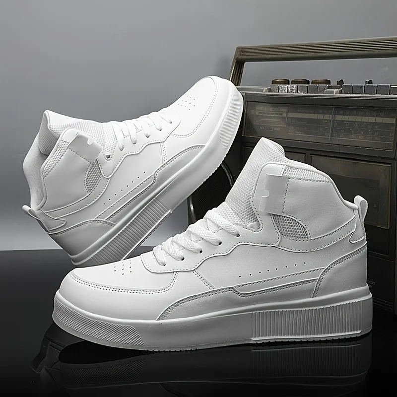 Men'S Casual Sneakers, High-Top Flat Shoes, Outdoor Boots for All Seasons, Men'… - Image 20