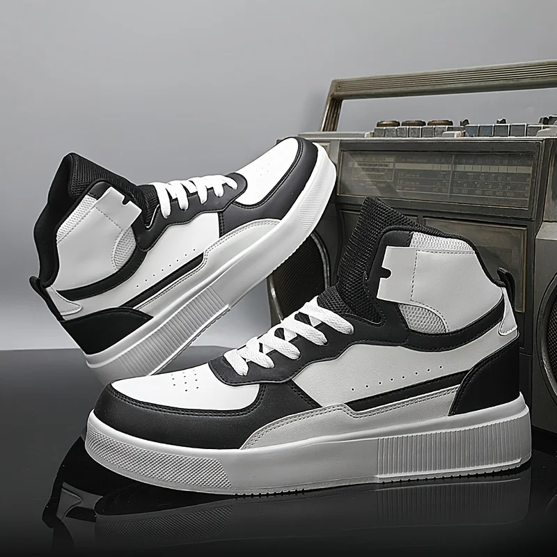 Men'S Casual Sneakers, High-Top Flat Shoes, Outdoor Boots for All Seasons, Men'… - Image 22