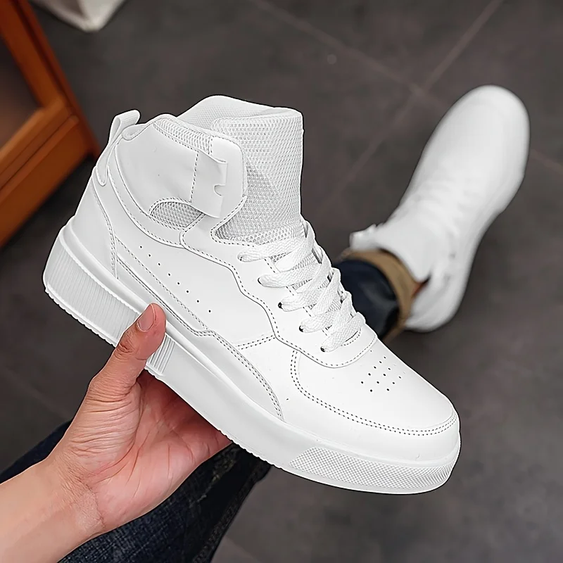 Men'S Casual Sneakers, High-Top Flat Shoes, Outdoor Boots for All Seasons, Men'… - Image 26