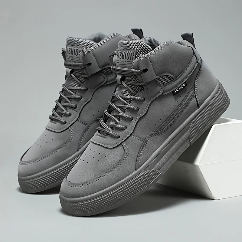Breathable Skate Shoes for Men, Casual Mid-Top Sneakers, Versatile Sneakers for… - Image 2